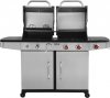 GRILL 2W1, GAZOWY + WĘGLOWY, STAL NIERDZEWNA, 8,2KW YATO YG-20030 
