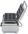 Maszyna Opiekacz Naleśnikarka Gofrownica do robienia mini pączków 12 sztuk mini donut 5cm 1750W MAXIMA 09374011 8719632127284