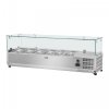 Nadstawa chłodnicza - 5 x GN 1/3 - 150 x 39 cm - szklana osłona ROYAL CATERING 10010945 RCKV-150/39-G5