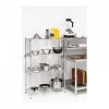 Regał metalowy - druciany - 350 x 900 x 1370 mm - chromowany ROYAL CATERING 10011228 RCMR-1370P19