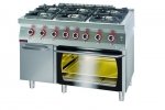 Kuchnia gazowa z piekarnikiem gazowym  1200x700x900 mm KROMET 700.KG-6/PG-2/SD 700.KG-6/PG-2/SD