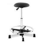 Taboret roboczy - 120 kg - czarny - podnóżek - wysokość 530 - 800 mm FROMM STRACK 10260334 STAR_STOOL_01