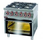 Kuchnia gazowa  z piekarnikiem elektrycznym  800x700x900 mm KROMET 700.KG-4/PE-2 700.KG-4/PE-2