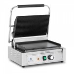 Grill kontaktowy - płyta ryflowana i gładka - Royal Catering - 2200 W ROYAL CATERING 10011993 RCPKG-2200-M