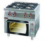 Kuchnia gazowa z piekarnikiem gazowym  800x700x900 mm KROMET 700.KG-4/PG-2 700.KG-4/PG-2