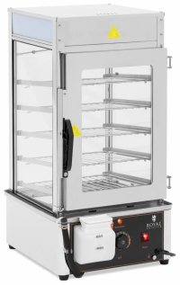 Parowar do pierogów - 5 rusztów 30 x 29,5 cm - 30 - 110°C - Royal Catering 10013380 RCDS-38/5 