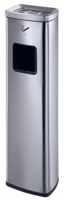 Koszopopielnica srebrna 81cm 12L Szron WT-C702601-SILVER 