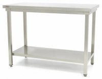 Stół gastronomiczny roboczy ze stali nierdzewnej z półką 60 x 60 cm Maxima 
