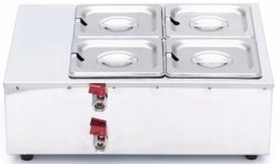 Topielnik do Czekolady - 4 x 1/6 GN 10 cm MAXIMA 09374052 8719632127451