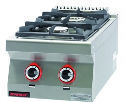 Kuchnia gazowa /2 palniki/  400x700x280 mm KROMET 700.KG-2 700.KG-2