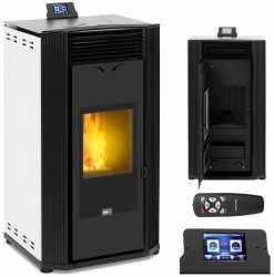 Piec na pellet z płaszczem wodnym do 400 m3 24000 W MSW 10062531 MSW-PLT-W24