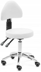 Krzesło kosmetyczne 48-55cm PHYSA 10040644 BULLE WHITE