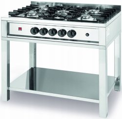 Kuchnia gazowa 5-palnikowa Kitchen Line na podstawie otwartej HENDI 225806 8711369225806