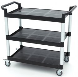 Wózek do Serwowania - 3 Plastikowe Półki - 103 x 50,5 cm Maxima 09507002 8720783972456