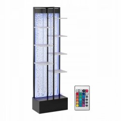 Ścianka wodna bąbelkowa z półkami - LED / RGB - pilot - 55 x 30 x 187 cm Uniprodo 10250683 UNI_WATER_49