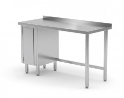 Stół przyścienny szafka z drzwiami na zawiasach - szafka po lewej stronie 1900 x 700 x 850 mm POLGAST 124197-L 124197-L