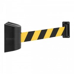 Taśma ostrzegawcza z kasetą z tworzywa sztucznego - żółto-czarna - 2 m ULSONIX 10050339 ULX-BF16