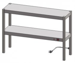 Nadstawka grzewcza dwupoziomowa ENG 20 o wymiarach 1100X300 EGAZ ENG-20-1100X300X600 ENG 20 1100X300X600