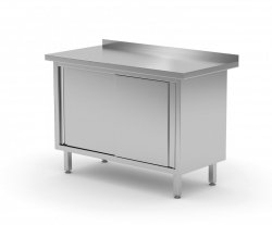 Stół przyścienny szafka z drzwiami suwanymi 1800 x 700 x 850 mm POLGAST 127187 127187