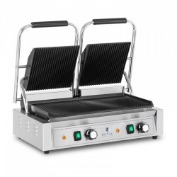 Grill kontaktowy - 3600 W - ryflowany ROYAL CATERING 10011989 RCPKG-3600-R