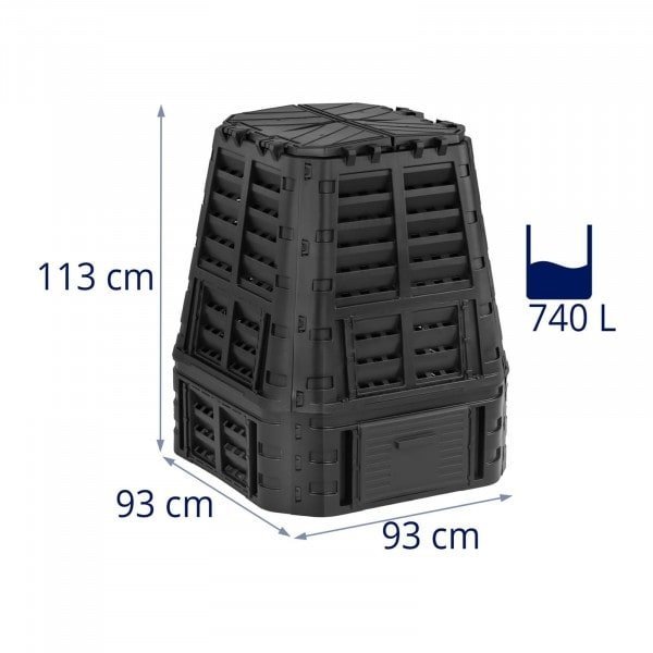 Kompostownik - 740 l HILLVERT 10090214 HT-COMP-740