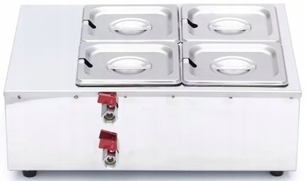 Topielnik do Czekolady - 4 x 1/6 GN 10 cm MAXIMA 09374052 8719632127451