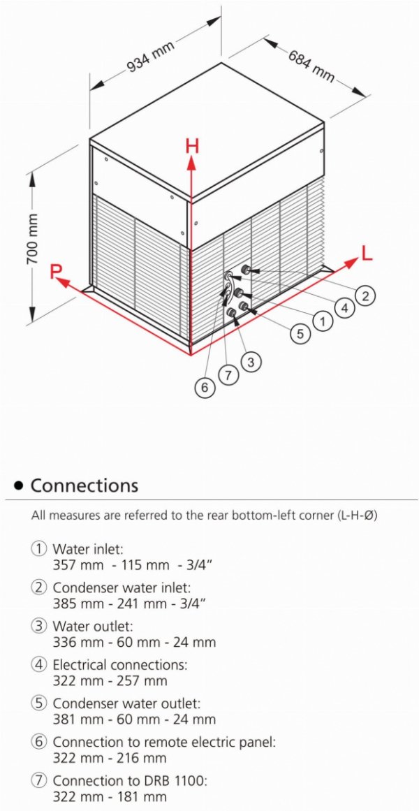 Łuskarko-grudkarka Frozen Snow | 1000 kg/24h | 400V | system chłodzenia powietrzem | GM2000A