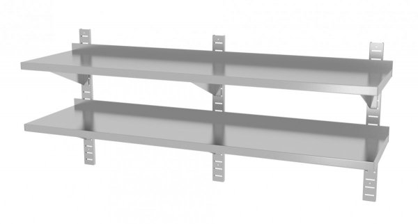 Półka wisząca przestawna, podwójna 1800 x 400 x 600 mm POLGAST 384184-3 384184-3