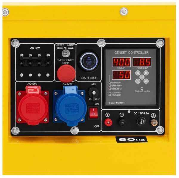  Agregat prądotwórczy Diesel - 7220 / 8500 W - 30 l - 240/400 V - mobilny - AVR - Euro 5 MSW 10062297 MSW-AVR 8500S MAX EURO5
