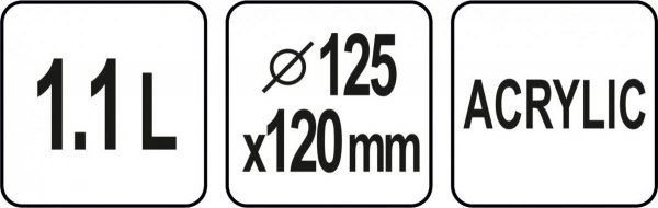 POJEMNIK TERMOIZOLACYJNY DO LODU 1,1L YATO YG-07146 YG-07146