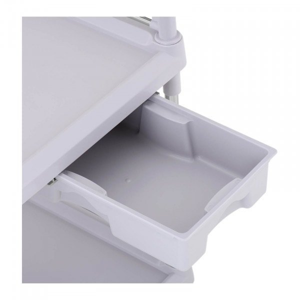 Wózek laboratoryjny - 2 półki 65 x 46 x 14 cm - 1 szuflada - 20 kg STEINBERG 10030838  SBS-LF-112