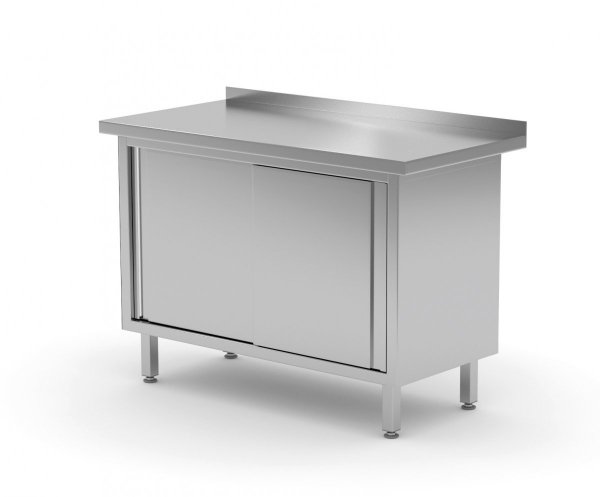 Stół przyścienny szafka z drzwiami suwanymi 1500 x 600 x 850 mm POLGAST 127156 127156
