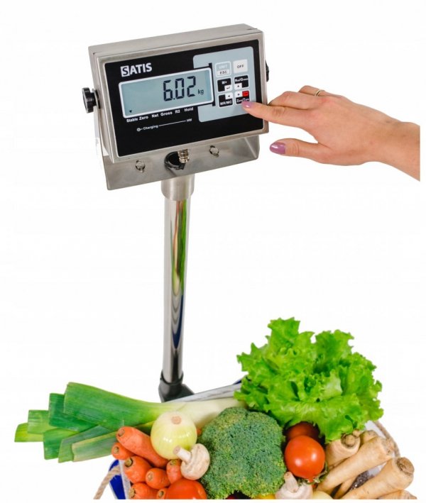 Waga z Legalizacją Magazynowa Sklepowa 300kg 150kg 40x50cm 100/50g RS232 CE HW-L-300 40x50 5905317012157