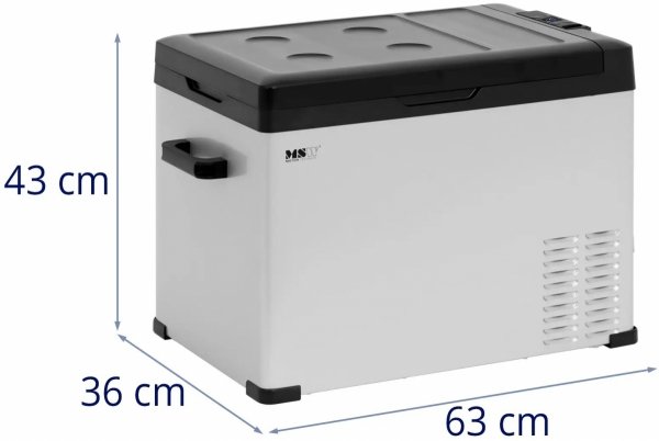 Lodówko-zamrażarka samochodowa 12/24V (DC)/100-240V (AC) 40 l MSW-CRF40-BT 10062781 4062859263223