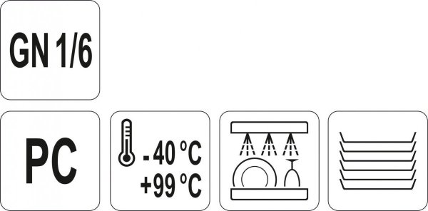 POKRYWKA GN 1/6 PC YATO YG-00438 YG-00438
