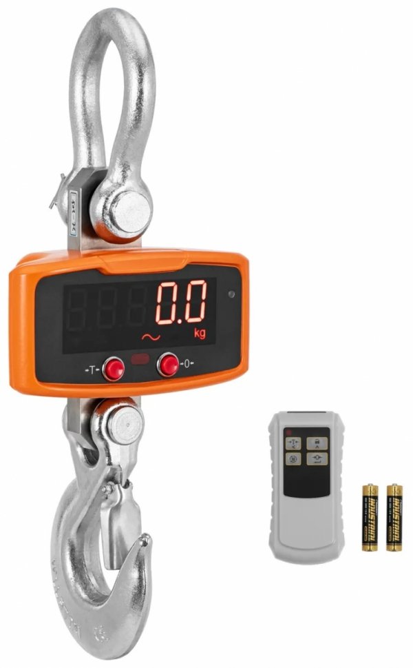 Waga hakowa - 2000 kg / 1 kg - LED - pilot Steinberg 10031420 SBS-KW-2000-USB-C 