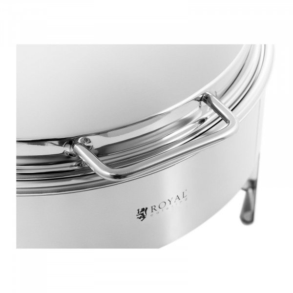Podgrzewacz do potraw - okrągły - royal_catering - 5,8 l - 1 pojemnik na pastę ROYAL CATERING 10012408 RCCD-RT12_6L
