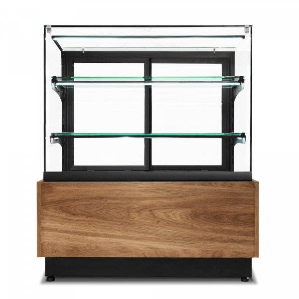 WITRYNA CUKIERNICZA NEUTRALNA DOLCE VISIONE BREVE NEUTRO PREMIUM 1300 | PODŚWIETLANY COKÓŁ | WERSJA OBNIŻONA | 1300X690X1110+/-10 MM