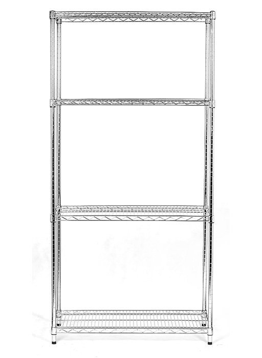 Regał chromowany siatkowy 4-półkowy 46x92x137 cm ULTRA POWER