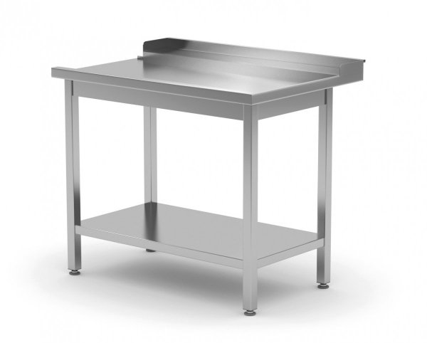 Stół wyładowczy do zmywarek z półką - prawy 1200 x 760 x 850 mm POLGAST 237127-760-P 237127-760-P