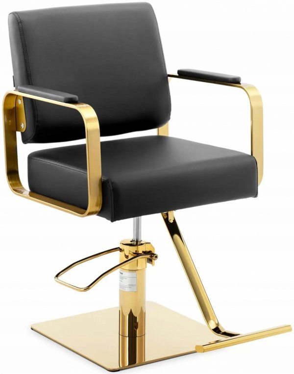 OUTLET: Fotel fryzjerski z podnóżkiem 50-66cm 200kg PHYSA PHYSA OTLEY BLACK 10040622 4062859180094