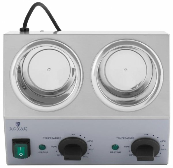 Podgrzewacz do sosów - 2 x 1 l - górny panel sterowania - Royal Catering 10012706 RCSW-13