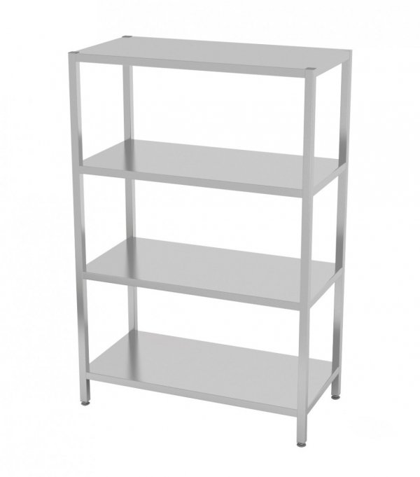 Regał magazynowy skręcany, 4 półki pełne 1000 x 700 x 1800 mm POLGAST 334107SK 334107SK