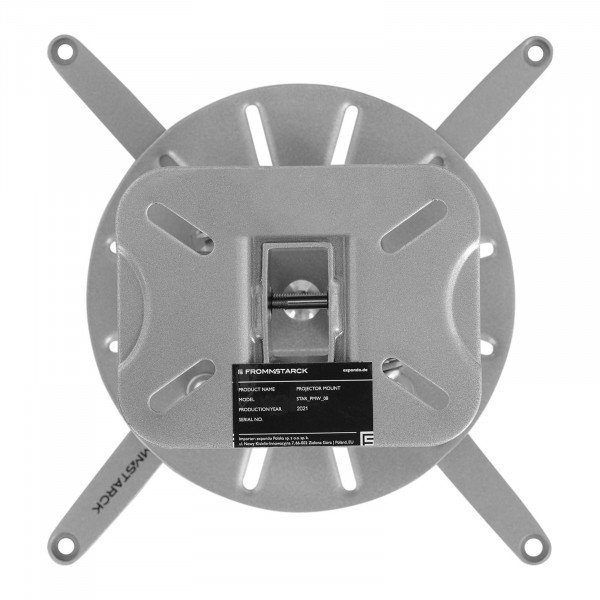 Uchwyt do projektora - obrót +/- 35° - kąt nachylenia +/- 22° - 15 kg FROMM STRACK 10260245 STAR_PMW_08