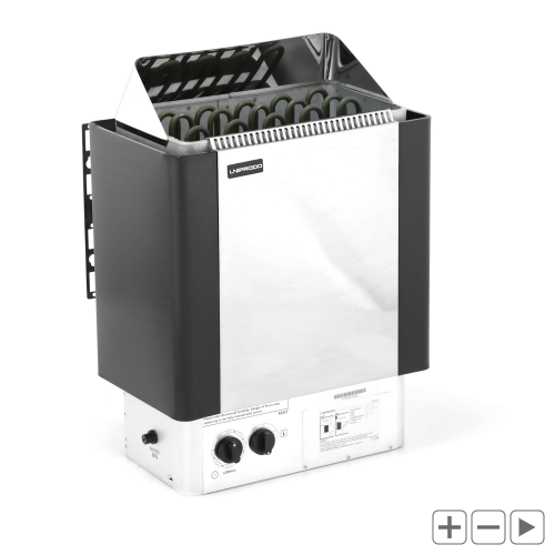 Piec do sauny - elektryczny - 8 kW - pokrętła UNIPRODO 10250218 UNI_SAUNA_S8.0KW