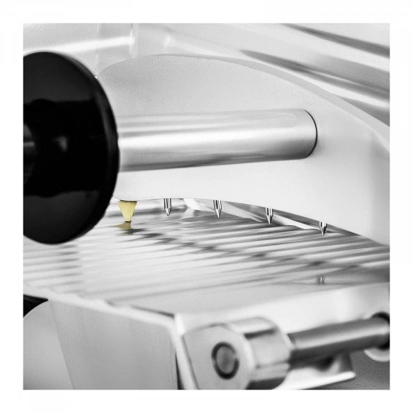 Krajalnica - 250 mm - do 8 mm - wbudowana ostrzałka ROYAL CATERING 10011406 RCAM-250E