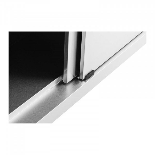 Stół roboczy z szafką - rant - 200 x 70 cm - 600 kg ROYAL CATERING 10011669  RCSSCB-200X70-E-B