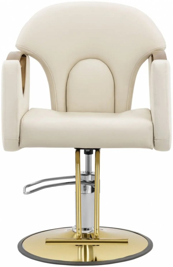 Fotel fryzjerski z podnóżkiem - 55 - 65 cm - 180 kg - kremowy PHYSA PHYSA BARTON CREAM 10040751 4062859235718