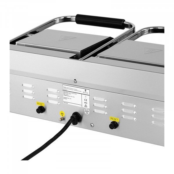 Grill kontaktowy - płyta ryflowana i gładka - Royal Catering - 3600 W ROYAL CATERING 10011990 RCPKG-3600-M