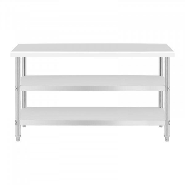 Stół roboczy - 120 x 70 x 5 cm - 200 kg - 2 półki - Royal Catering ROYAL CATERING 10012673 RCAT-120/70-PS3SH
